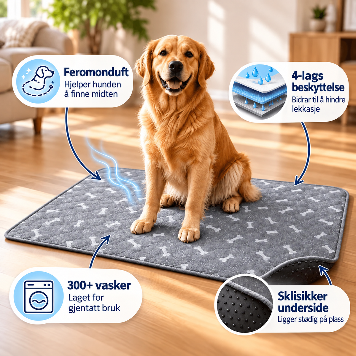PoteMatten™ | Tissematten som tiltrekker hunden