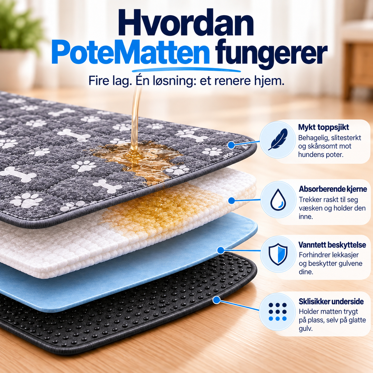 PoteMatten™ | Tissematten som tiltrekker hunden